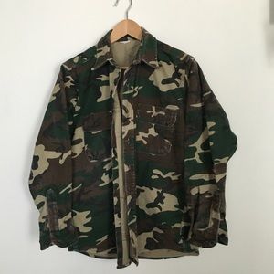 Vintage Heavyweight Camo Flannel
